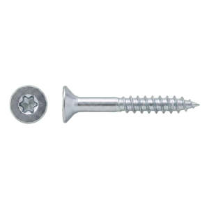 Spanplattenschraube Edelstahl A2 TX25 6,0×60 mm – Senkkopf, Teilgewinde – Karton à 100 Stück