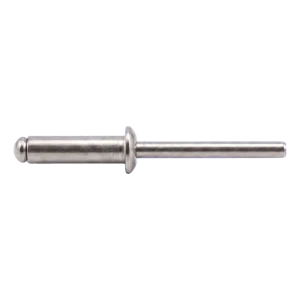 Blindniet, Flachrundkopf Edelstahl A2/A2 ISO 15983 5,0×10 mm – Flachkopf, offen – Karton mit 500 Stk.