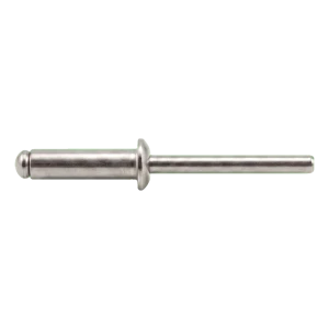 Blindniet, Flachrundkopf Edelstahl A2/A2 ISO 15983 5,0×16 mm – Flachkopf, offen – Karton à 500 Stück