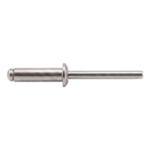 Blindniet, Flachrundkopf Edelstahl A4/A4 ISO 15983 4,0×16 mm – Flachkopf, offen – Karton 500 Stk.
