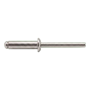 Blindniet, Flachrundkopf Edelstahl A2/A2 ISO 15983 5,0×12 mm – offene Ausführung – Karton 500 Stück