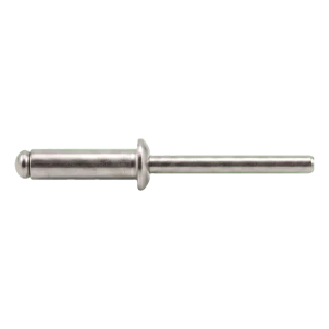 Blindniet, Flachrundkopf Edelstahl A4/A4 ISO 15983 5,0×10 mm – Flachkopf, offen – Karton 500 Stk.