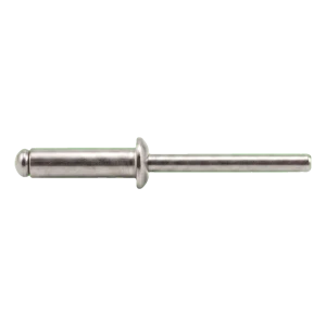 Blindniet, Flachrundkopf Edelstahl A2/A2 ISO 15983 6,0×16 mm – offene Bauform – Karton à 250 Stk.