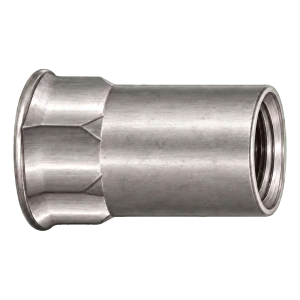 Blindnietmutter Edelstahl A2 M6×16 mm – Kleinsenkkopf, Teilsechskantschaft – Karton 250 Stk.