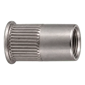 Blindnietmutter Edelstahl A4 M5×11,5 mm – kleiner Senkkopf, gerändelter Schaft – Karton à 250 Stück