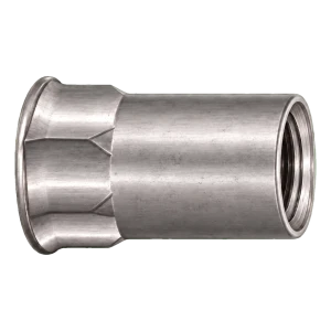 Blindnietmutter Edelstahl A2 M5×14 mm – kleiner Kegelkopf, Schaft teilweise sechskantig – Karton à 250 Stk.
