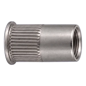 Blindnietmutter Edelstahl A4 M6×14 mm – Kleinsenkkopf, gerändelter Schaft – Karton à 250 Stück