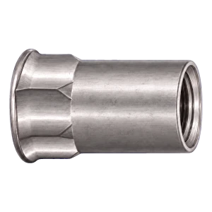 Blindnietmutter Edelstahl A2 M10×20,5 mm – kleiner Senkkopf, teilweise Sechskantschaft – Karton à 250 Stück