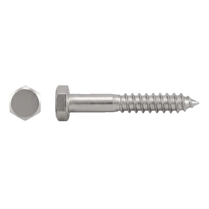 Sechskant-Holzschraube Edelstahl A2 DIN 571 6×80 mm – Karton 100 Stk.