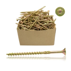Holzbauschraube Senkkopf verzinkt TX25 5,0×60 mm – Teilgewinde – Packung à 250 Stk.