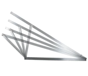 Montagedreiecke, verstellbar - 15-30° vertikal - 1500x580x1050 mm