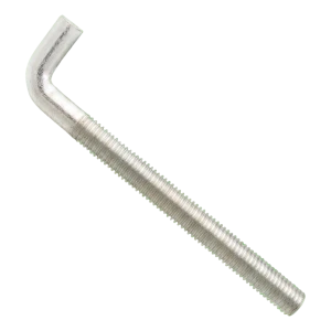 Winkelhaken mit metrischem Gewinde, verzinkt, M8×80 mm