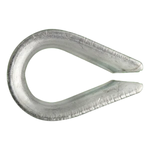Kausche verzinkt für Seil 4 mm – DIN 6899 B