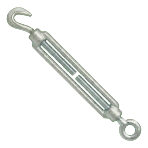 Spannschloss Haken–Öse verzinkt M10×125 mm, DIN 1480