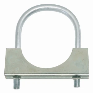 Gegenplatte für Rundstahlbügel verzinkt Ø6 × 35 mm, für 1"-Rohr