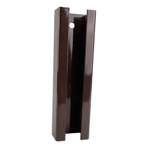 Pfostenverbinder 60×40 mm – Braun RAL 8017, Länge 190 mm