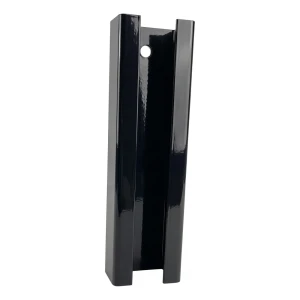 Pfostenverbinder 60×40 mm – Schwarz RAL 9005, Länge 190 mm
