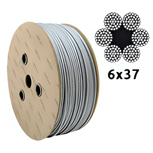 Verzinktes Stahlseil Ø8,0 mm 6×37 mit Faserkern FC