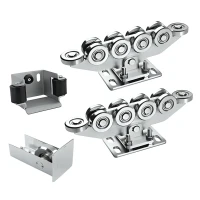 Laufwagen-Paket 80 (10-rollig) + Zubehör KIT für freitragende Schiebetore