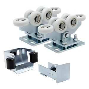 Laufwagen-Paket 80 (6-rollig, Nylonrollen) KIT für Schiebtore mit Zubehör