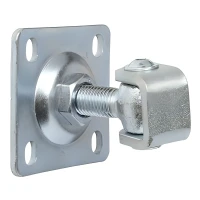 Verstellbares Scharnier mit Schild M16 80x80x3 mm, Öse verzinkt