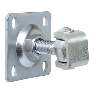 Verstellbares Scharnier mit Schild M16 80x80x3 mm, Öse verzinkt
