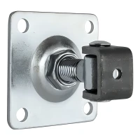Verstellbares Scharnier mit Schildplatte M20 100x100x4 mm für Tore und Pforten