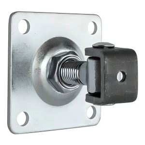 Verstellbares Scharnier mit Schildplatte M20 100x100x4 mm für Tore und Pforten