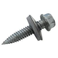Bimetall-Blechschraube rostfrei 6,0×25 mm mit Unterlegscheibe – Montage von PV- und Stahlkonstruktionen