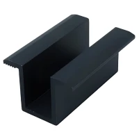 Mittlere Druckklemme - H25 L50 mit Erdungspin schwarz