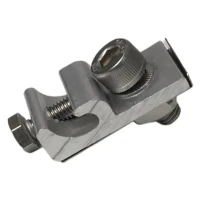 Erdungsklemme für Kabel 16mm² Aluminium eloxiert Edelstahl A2