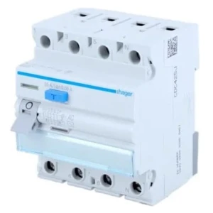 Fehlerstrom-Schutzschalter 3P+N 63A 30mA typ AC CDC463J HAGER