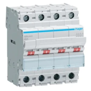 3-Phasen-Lasttrennschalter 4P 40A 400V AC SBN440 Hager