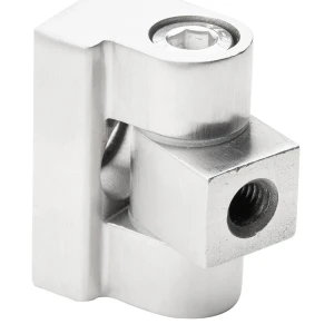 Scharnier 180° für Glashalter 45 x 45 x 26 mm AISI304, satiniert