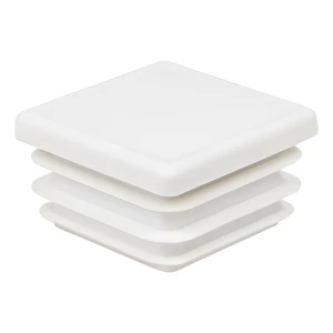 Lamellenstopfen quadratisch 140×140 mm, weiß