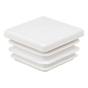 Lamellenstopfen quadratisch 20×20 mm, weiß
