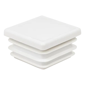 Lamellenstopfen quadratisch 45×45 mm, weiß