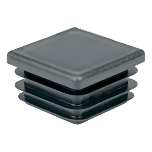 Lamellenstopfen quadratisch 18×18 mm, Anthrazit