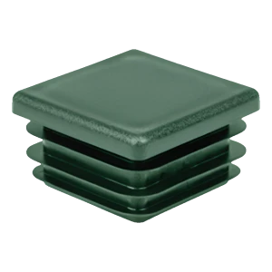 Lamellenstopfen quadratisch 20×20 mm, grün