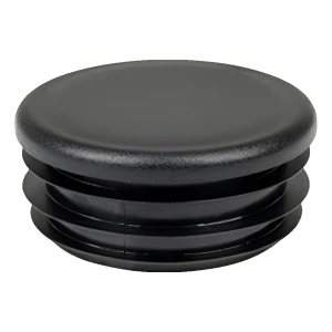 Lamellenstopfen rund 1 1/2" (Ø 48,3 mm), schwarz, Wandstärke 4 mm