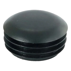 Lamellenstopfen rund, gewölbt, Ø 40 mm, schwarz