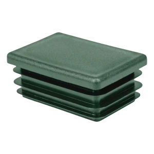 Lamellenstopfen rechteckig 60×100 mm, grün, Wandstärke 2–4 mm