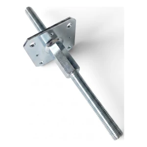 Pfostenträger höhenverstellbar 110×110 mm, Gewinde M20 – Höhe 330 mm, verzinkt