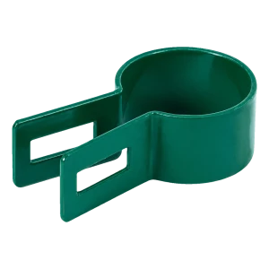 Zaun-Endschelle für Rundpfosten Ø 42 mm, grün (RAL 6005)