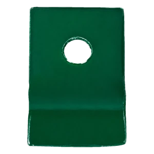 Spanndrahthalter für Rundpfosten, Blech, grün (RAL 6005)