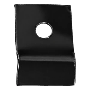 Spanndrahthalter für Rundpfosten, Blech, schwarz (RAL 9005)