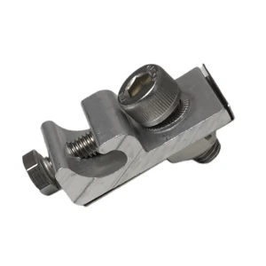 Erdungsklemme für Kabel 16mm² Aluminium eloxiert Edelstahl A2