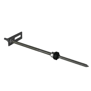 Stockschraube M10x300 und Adapter (Solarbefestiger)