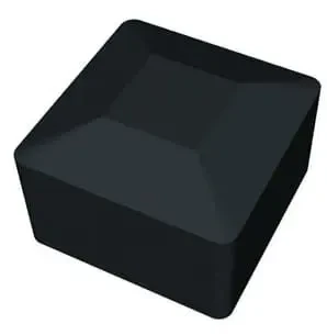 Abdeckstopfen für Installationsprofil 40x40 - Schwarz PV-19-01