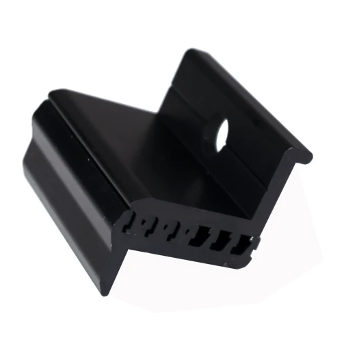 Endklemme 30-50mm M8 - Verstellbar durch Schiebenuten Eloxiert PV-03-21